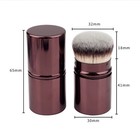 Retractable Kabuki Makeup Brush Powder Foundation Travel Brush For Blush Bronzer