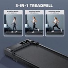 Ulfario Folding Treadmill With Handle Bar - Portable Compact Electric Walking