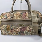 Vintage Jaguar Jcpenney Tapestry Floral Travel Bag Cosmetic Case Luggage Set