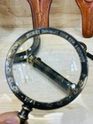 Antique Brass Magnifier  Henry Hughes   Son London 1941  Nautical 5x