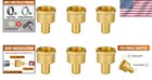 Pex Fittings Brass 1 2 Inch Adapter 6 Pack For Plumbing Water Systems
