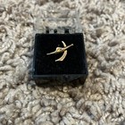 Vtg F-16 General Dynamics Fighting Falcon Gold Tone Pin In Case Lockheed Martin 