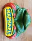 Vintage 1989 Teenage Mutant Ninja Turtles Tmnt Raphael Clip-on Burger King Toy
