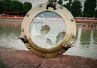 Antique Brass Nautical Maritime Ship Boat Window   Wall Mirror Porthole 12  gift
