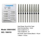 Dental Diamond Burs Round End Taper Diamond Bur Coarse 856 018sc Fg High Speed