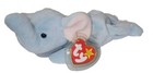 Ty Beanie Baby Peanut The Elephant  8 5 Inch  New Mwmts Plush Stuffed Animal Toy