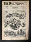 Complete 1874 Daily Graphic Illustrated Large Newspaper Advertising 5 19 Vg exc