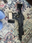 Fmg-9 Style Folding Airsoft Smg Rifle  Black  Includes Magazine  No Battery