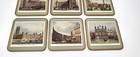 Vintage Pimpernel 19th Century London Coasters Set Of 6 Cork Backed Boxed