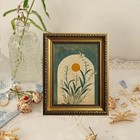 Lily Of The Valley Gold Framed Wall Art Vintage Wall Decor Sun Arch Art   Moo   