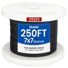  250 Ft 8  Black Stainless Steel Cable Railing System Hardware T36 250ft 1