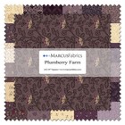 Marcus Fabrics - Plumberry Farm 10 x10  Squares By Pam Buda 42 Pcs