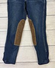 Goode Rider Womens Sz 30r Dark Denim Knee Patch Jeans Horse Riding Breeches