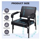 Noverlife Black Backwash Unit Shampoo Chair Angle-adjustable Soft Cushion