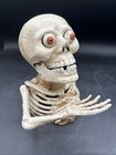 Cast Iron Skull Mechanical Piggy Bank Miser New Skeleton Bug Out Eyes