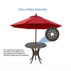 Winado 30 7-inch Round Cast Aluminum Patio Bistro Table  With Umbrella Hole