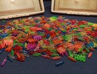 2 Vintage Hasbro Lite-brite With 1 9 Lbs Screen Pegs Lot No Box 1999 Working 