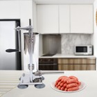 Homemade 6 6lbs 3l Vertical Sausage Stuffer Meat Filler Maker W  11pcs Tubes Usa