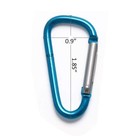 30pcs Aluminum Carabiner D Shape Key Chain Spring Snap Clip Hook Assorted Color