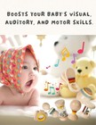 7 Pcs Wooden Baby Toys Set - Organic Infant Rattles Newborns 0-6 Month   Montess