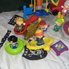 Fisher Price Little People Amusement Park Carnival Ferris Wheel Rocket Ship