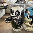 Vintage Set Of 4 King Kong Coca-cola Burger King Glasses Movie Tie-in 1976 Dusty