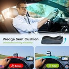 Ergonomic Booster Car Seat Cushion For Coccyx   Sciatica Relief Non-slip Base