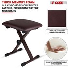 5 Core Keyboard Bench 2  Padded Piano Stool Adjustable 19  Guitar Seat Portable