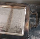 Vintage W   S Blackington 1865 Silver Plate Tray Platter  17    10 