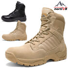 Nortiv8 Men s Military Tactical Work Boots Side Zipper Hiking Combat Boots Shoes