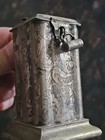 19th Century Biedermeier Money Box German Silver Aesthetic Period 
