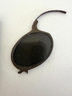 Vintage Folding Pocket Magnifying Glass Loupe Primitive Textured Leather Case