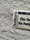 1980 Authentic J L Hudson Name Tag Im Happy To Help You