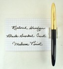 Very Nice Black Snorkel Crest  Gf Cap  Smooth 14k M Pt   New Sac seals restored