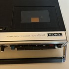 Sony Tc-126 Cassette Player recorder  W case - Vintage Japan - Playback Tested
