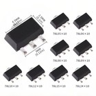 80 Pcs Smd Voltage Regulator Transistors Kits 78l05 78l06 78l08 78l09 78l10