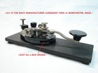  wwii Clt-26012b Us Navy Telegraph Key reconditioned On A Custom Wood Base 