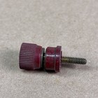 Eby Bakelite Red Binding Post Screw 1920 s Radios  1  1 4 Inch In Length