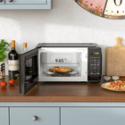 Mainstays 0 7 Cu Ft Countertop Microwave Oven  700 W  Black  New