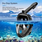 Blue Swimming Mask Full Face Anti-fog Snorkelling Scuba Diving Mask Goggles