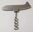 Rare Messier-dowty Global Landing Gear Company - Solid Pewter Airplane Corkscrew