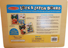 Melissa   Doug Lock   Latch Colorful Board Wooden Puzzle Activity Toddler Toy