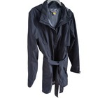Eddie Bauer Travex Women s Xs Black Belted Waterproof Hooded Rain Jacket Coat
