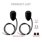 Black Rear Fender Strut Turn Signals Led Light For Harley Softail Fat Boy 00-25