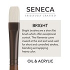 Seneca Artist Brushes By Willow Wolfe  Professional Synthetic 4  Brown 