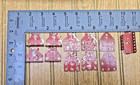 Erector Set Parts   4 Red P79 Car Trucks 4 Red Mv Flat Car Trucks 3 Misc Pieces