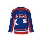Men s  96 Charlie Conway Mighty Ducks Team Usa Movie Hockey Jersey Stitched