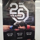 Ufc 242 25 Year Anniversary 24x18 Poster Original No Reprint Rare Advertisement 