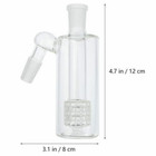 14mm Ash Catcher 45 Degree Glass Water Bong Thick Pyrex Glass Bubbler