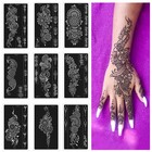 Henna Tattoo Stencils Kit temporary Tattoos Stencils Reusable Henna Tattoo Ki   